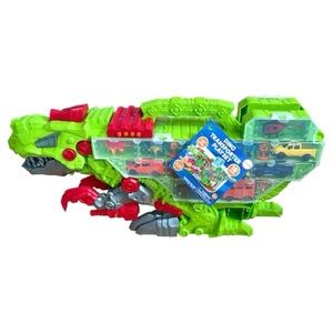 Dino Transporter Racetrack Playset Stores Dinosaurs Trucks & Missiles **NEW**
